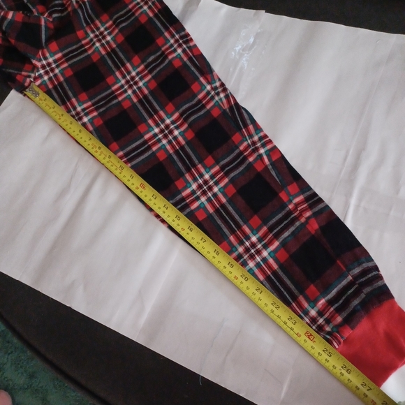 Simple Treasures Christmas Pajama Bottoms/ Sleep Pants Red/Green Plaid Small 4-6 - Picture 8 of 12